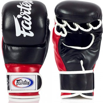 Fairtex FGV18 Перчатки MMA Спарринговые Черные с Красным